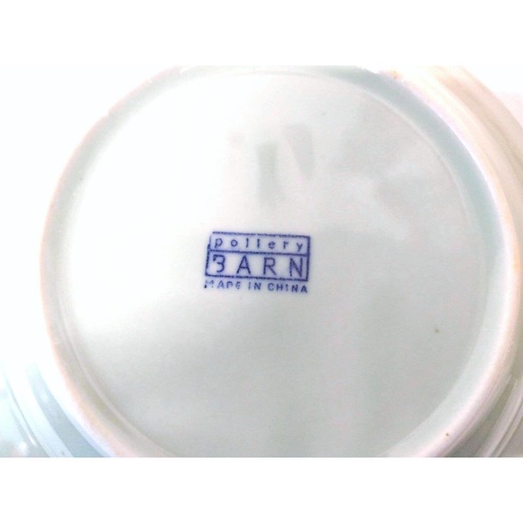 Pottery Barn REPLACEMENT Cup and Saucer Green Scalloped Pattern Ribbed Edge - Picture 7 of 8